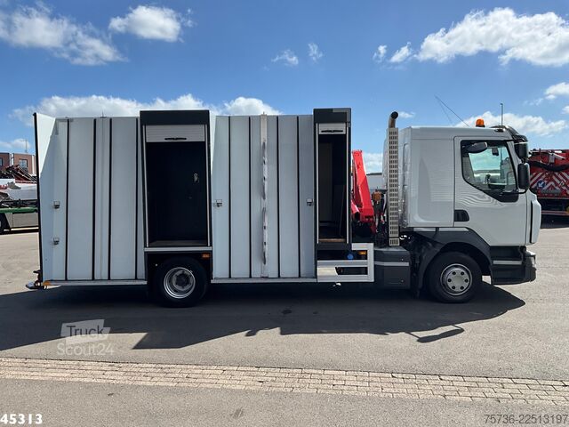 транспортер стекла Renault D 220 Euro 6 Fassi 2,3 Tonmeter laadkraan Just ...