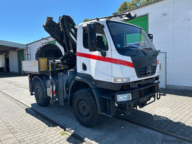LKW mit Pritsche (offen) UNIMOG U20 / Palfinger PK 9001 + Funk