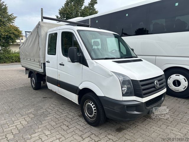 Transporter mit Pritsche & Plane VOLKSWAGEN Crafter Pritsche 35 mittel L2 Doppelkabine