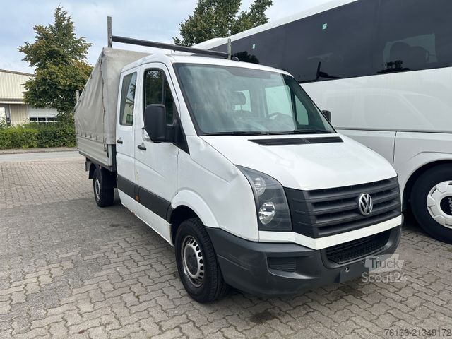 Transporter mit Pritsche & Plane VOLKSWAGEN Crafter Pritsche 35 mittel L2 Doppelkabine