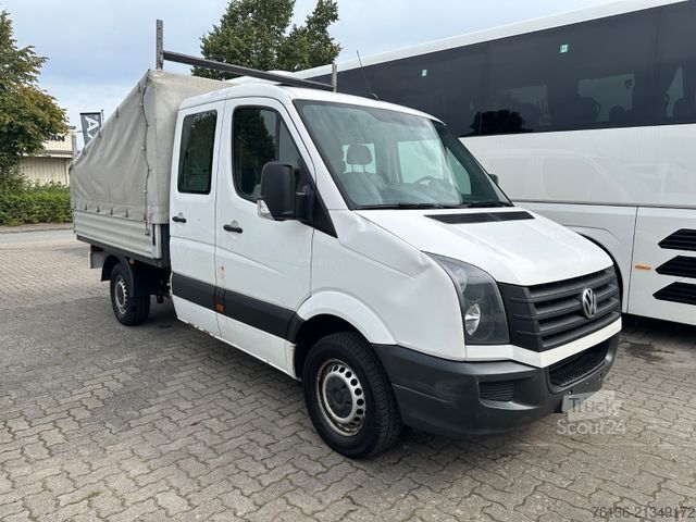 Transporter mit Pritsche & Plane VOLKSWAGEN Crafter Pritsche 35 mittel L2 Doppelkabine
