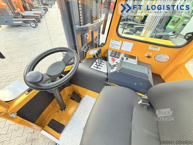 Dört yollu forklift Combilift C5000XL GAS TRIPLEX 5550 FREE-LIFT CABIN