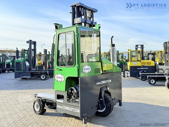Dört yollu forklift Combilift C4000 GAS TRIPLEX 6900 FREE-LIFT CABIN
