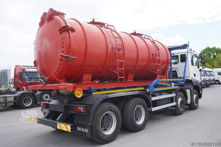 عربة النضح MAN TGS 35.400 8x4 E5 / HYVA HOOK LIFT 32.56
