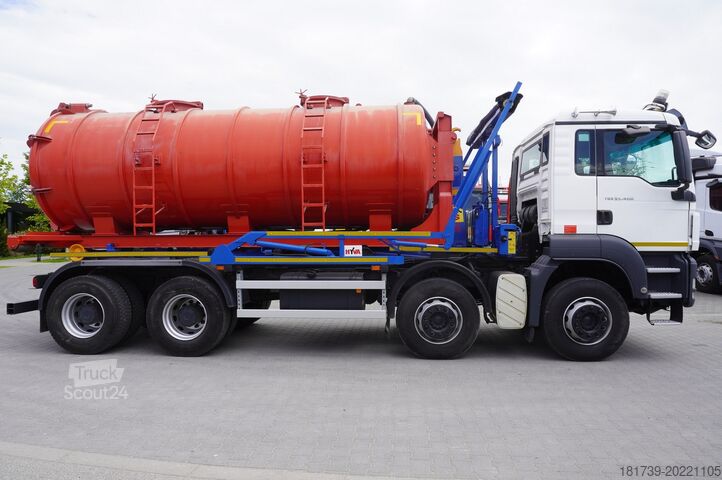 عربة النضح MAN TGS 35.400 8x4 E5 / HYVA HOOK LIFT 32.56