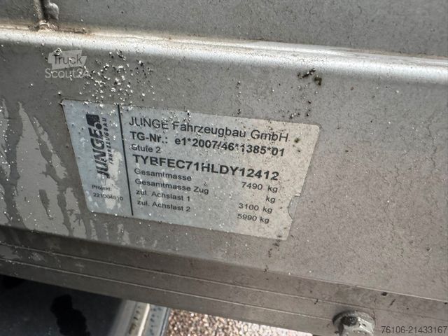 Dėžinis furgonas FUSO Canter 7C18 Koffer mit Ladebordwand *Klima*