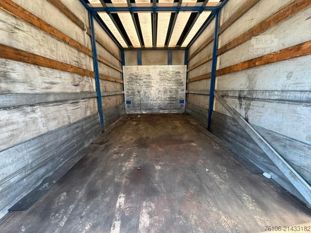 Platós teherautó ponyvával DAF LF 12.230 Pritsche Plane +Ladebordwand