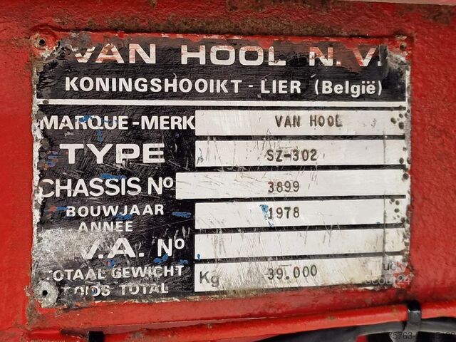 Chargeur bas Van Hool SZ-302 Low loader - 3 axle - Ramps - Extendable...