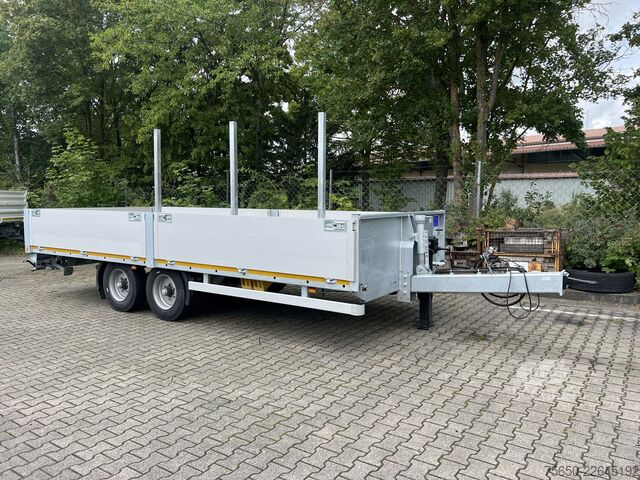 Åben trailer Möslein THT 11- G 7,2  Tandem- Pritschenanhänger- Tieflader