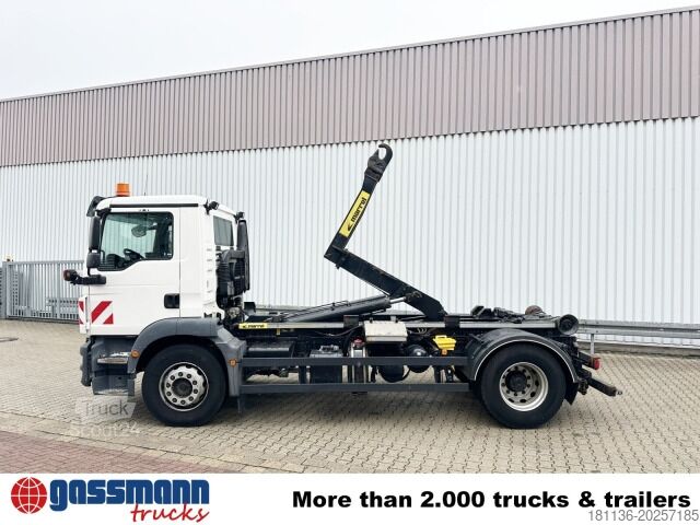 Kanca kasalı yük kamyonu (roll-off) MAN TGM 18.290 4x2 BL, Winterdienstausstattung