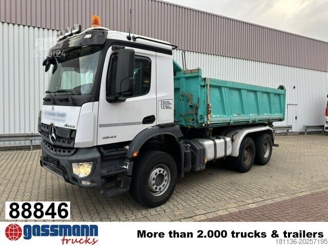Kipper LKW Mercedes-Benz Arocs 2643 K 6x4, Rollplane, Meiller