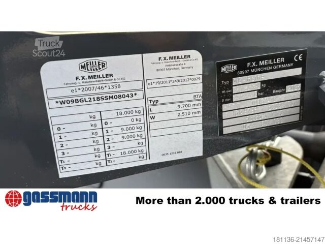 Roll-off dorse Meiller MG18-ZL 5.4 Abrollanhänger