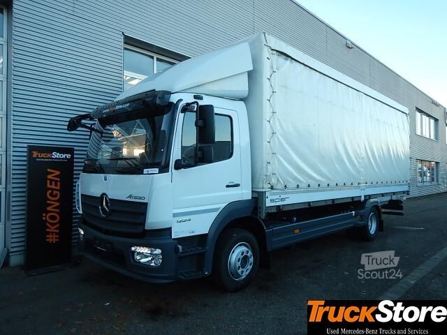 Φορτηγό πλατφόρμα με μουσαμά Mercedes-Benz Atego 1224 L