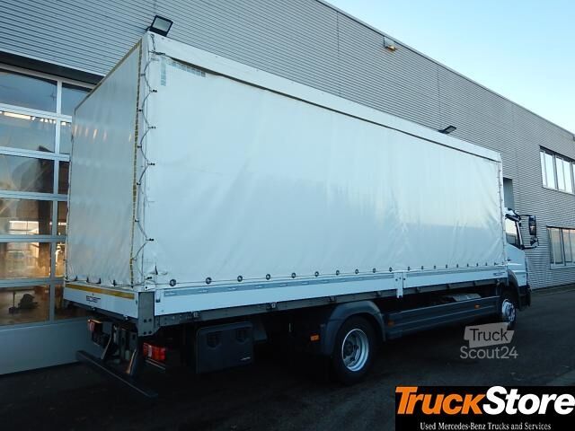 Φορτηγό πλατφόρμα με μουσαμά Mercedes-Benz Atego 1224 L