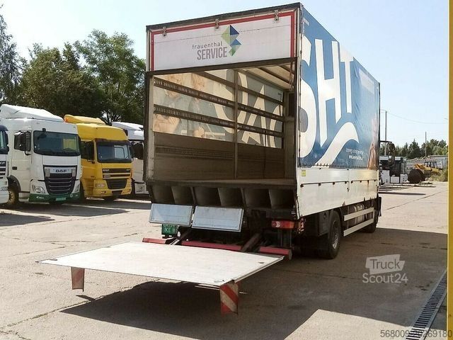Φορτηγό πλατφόρμα με μουσαμά IVECO ML150E28, LBW, EEV Automatik