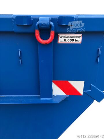 Container pentru skip A1 Container Absetzmulde 7 m³ - kranbar - Trapezform RAL 5010 Enzianblau - Absetzcontainer