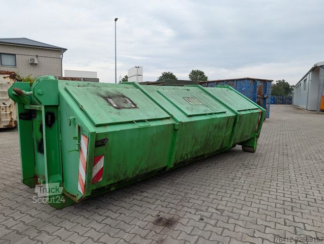 Container cu cârlig A1 Container -GEBRAUCHT- Hausmüllbehälter 12 m³ ? Pendelklappe ? Normbehälter ? WW26-14 ? Abrollcontainer