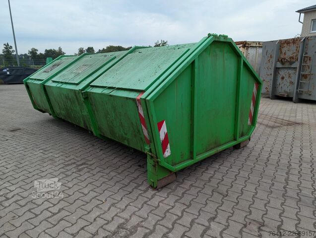 Container cu cârlig A1 Container -GEBRAUCHT- Hausmüllbehälter 12 m³ ? Pendelklappe ? Normbehälter ? WW26-14 ? Abrollcontainer