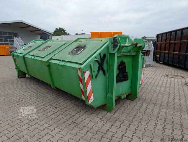 Container cu cârlig A1 Container -GEBRAUCHT- Hausmüllbehälter 12 m³ ? Pendelklappe ? Normbehälter ? WW26-14 ? Abrollcontainer