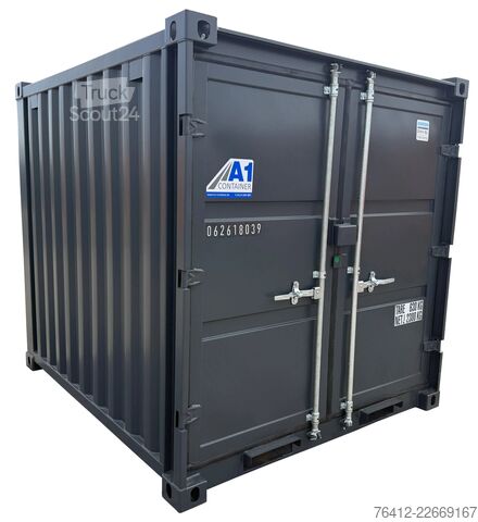 Container de transport maritim A1 Container 8 Fuß Lagercontainer RAL 7016 Anthrazitgrau