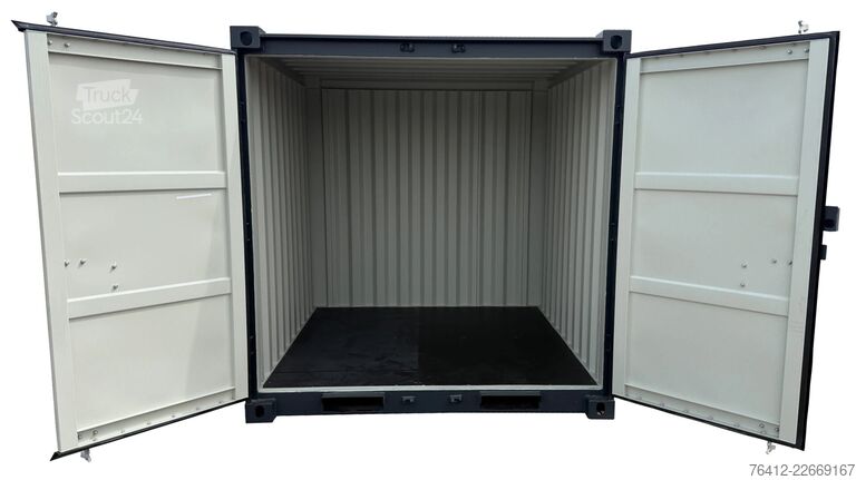 Container de transport maritim A1 Container 8 Fuß Lagercontainer RAL 7016 Anthrazitgrau