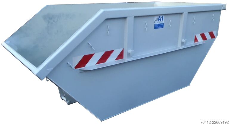 Container pentru skip A1 Container Absetzmulde 7 m³ ? RAL 7001 Silbergrau ? Absetzcontainer