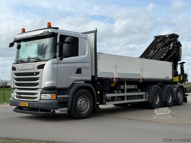 Camión grúa Scania G450 8x4 triple, PALFINGER PK92002 (92tm) FLYJI...