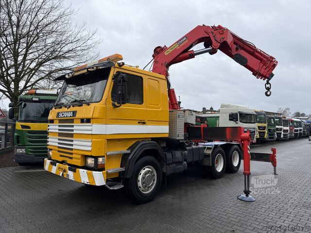 Autokran Scania R143 450 V8 6X4 Kran Palfinger 45000 / Oldtimer