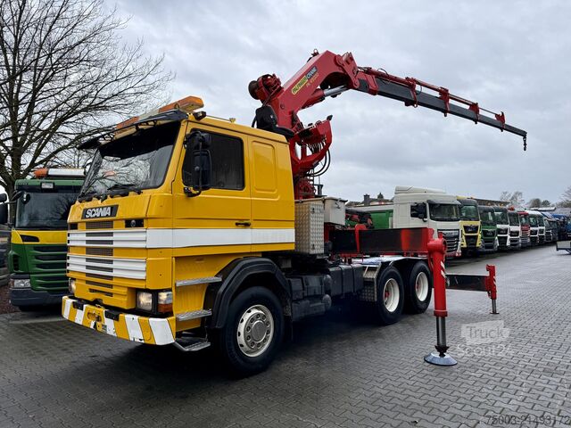Autokran Scania R143 450 V8 6X4 Kran Palfinger 45000 / Oldtimer