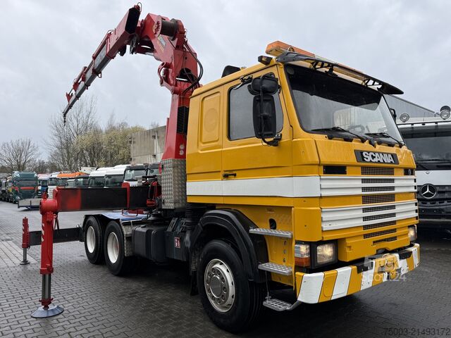 Autokran Scania R143 450 V8 6X4 Kran Palfinger 45000 / Oldtimer