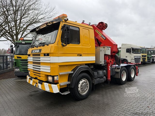 Autokran Scania R143 450 V8 6X4 Kran Palfinger 45000 / Oldtimer