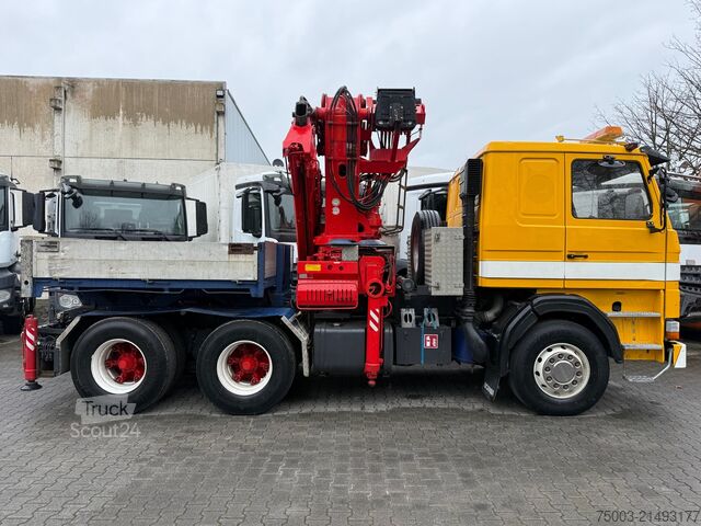 Schwerlast LKW/SZM Scania R143 450 V8 6X4 Kran Palfinger 45000 / Oldtimer