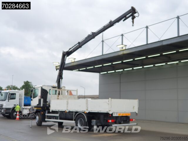 Open laadbak Renault C 380 4X2 HIAB 122 B-3 HIDUO Kran Crane Steelsu...