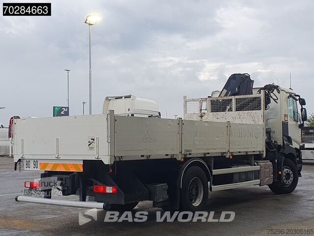 Open laadbak Renault C 380 4X2 HIAB 122 B-3 HIDUO Kran Crane Steelsu...