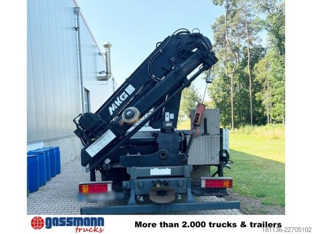 Пикап-фургон Mercedes-Benz Atego 822 L 4x2 mit Heckkran MKG HLK76-a2,