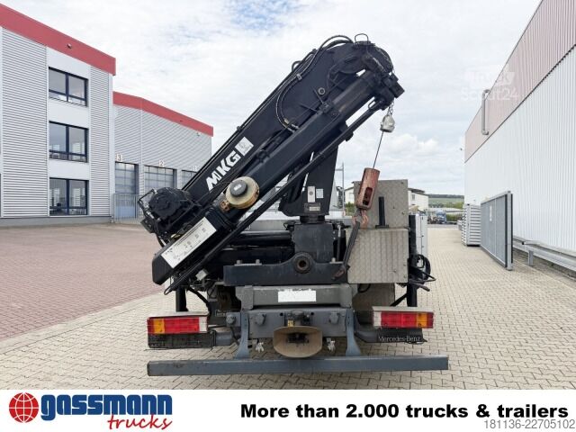 Пикап-фургон Mercedes-Benz Atego 822 L 4x2 mit Heckkran MKG HLK76-a2,