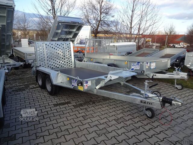 Diepladers voor bouwmachines Ifor Williams GH 1054 3,05×1,61m 3500kg +Ersatzrad
