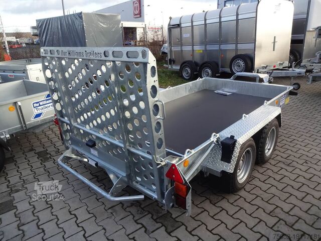Diepladers voor bouwmachines Ifor Williams GH 1054 3,05×1,61m 3500kg +Ersatzrad