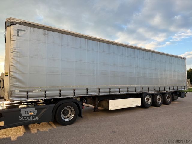Atvērta puspiekabe ar tentu KRONE SD Pritsche+Schiebeplane+Edscha/Luft-Lift