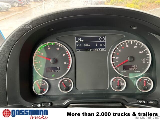 Roll-off tipper truck MAN TGS 26.480 6x2-4 BL, Lenk-/Liftachse Meiller RK