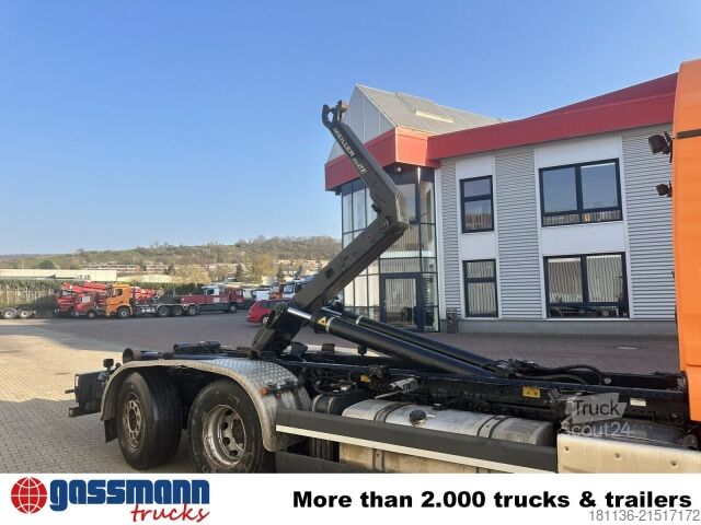 Roll-off tipper truck MAN TGS 26.500/6x2-4 BL, Meiller RS 21/67 Lenk- und