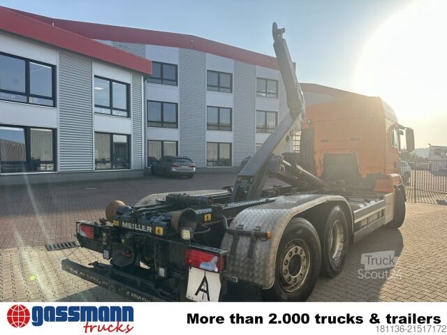 Roll-off tipper truck MAN TGS 26.500/6x2-4 BL, Meiller RS 21/67 Lenk- und