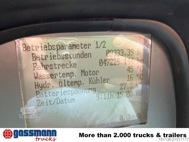 Spazzatrice stradale Aebi MFH 5500, 4-Rad-Lenkung, 3-Besen, Hochentleerung,