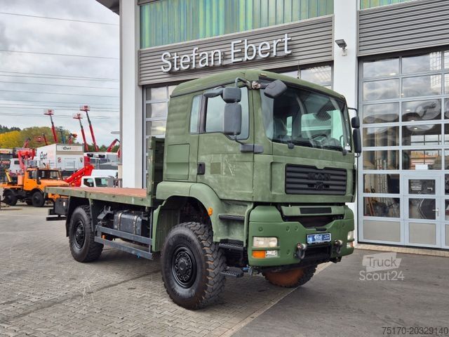 Lastbil med flak MAN TGA 18.360 4x4 BB Pritsche Single Bereifung