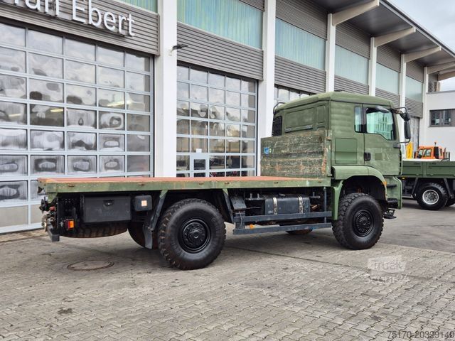 Lastbil med flak MAN TGA 18.360 4x4 BB Pritsche Single Bereifung
