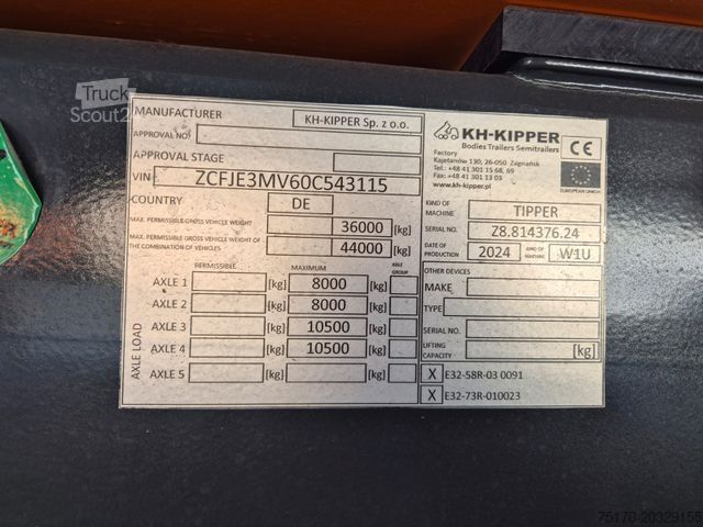 Kippiauto IVECO AD360X54Z HR OFF 8x4 Intarder AHK