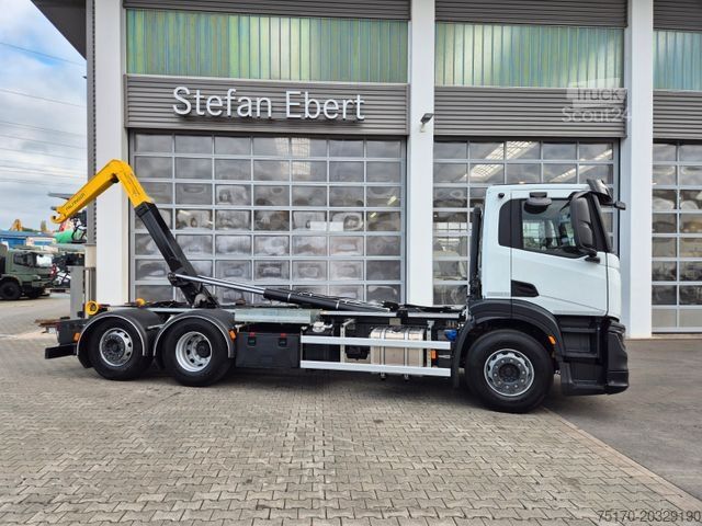 Camion benne à bras amovible IVECO AD280X46Y/PS ON Palfinger PH T 20 SLD5 Intarder
