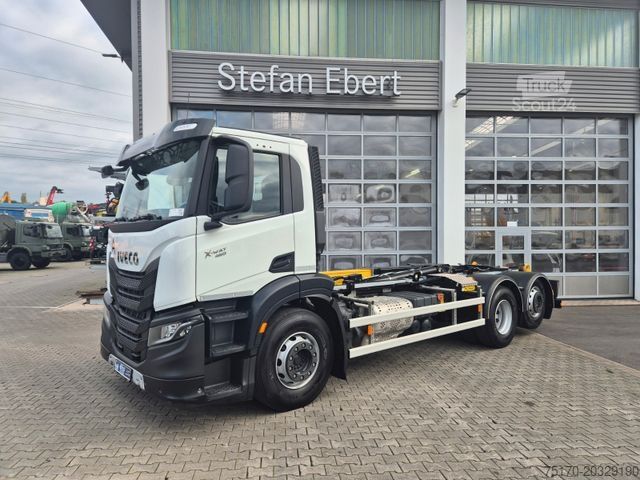 Camion benne à bras amovible IVECO AD280X46Y/PS ON Palfinger PH T 20 SLD5 Intarder