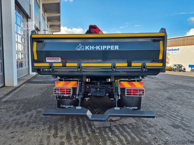 Trijų pusių savivartis sunkvežimis IVECO AD200X46/P HR OFF Palfinger PK 12.501 Funk AHK