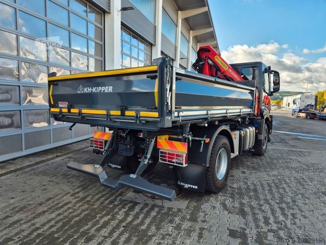 Trijų pusių savivartis sunkvežimis IVECO AD200X46/P HR OFF Palfinger PK 12.501 Funk AHK